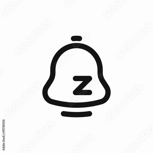 alarm clock snooze icon sign vector