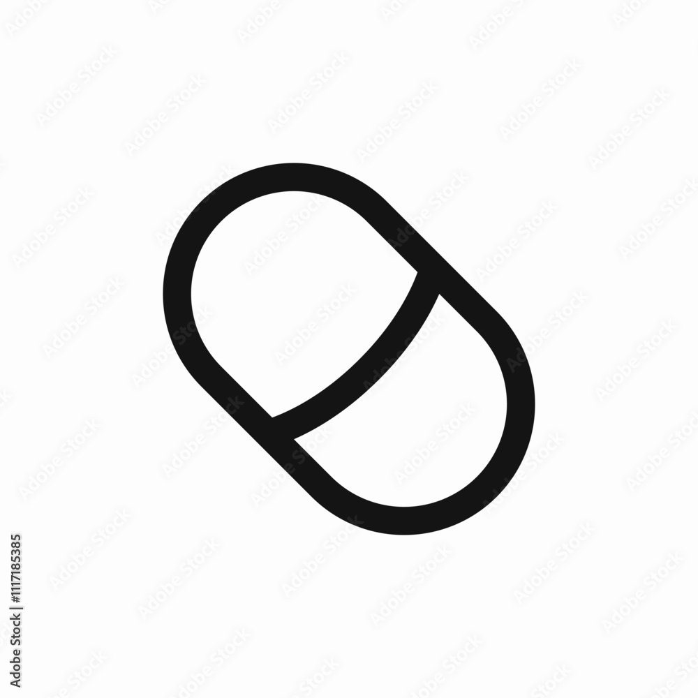 capsule pill icon sign vector capsule pill icon sign vector
