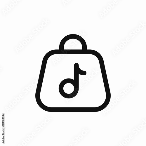 music store bag icon sign vector