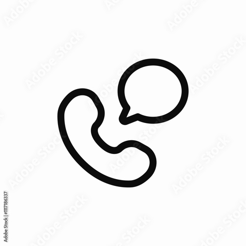 phone call talk icon sign vector