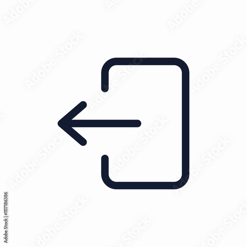 profile sing out icon sign vector