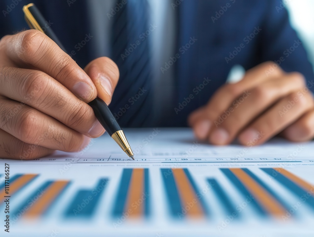 Business executive reviewing crossborder payment reports on a digital platform, smart technology in international finance Business executive reviewing crossborder payment reports on a digital platform, smart technology in international finance