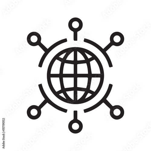 Hub spoke network connection vector design.