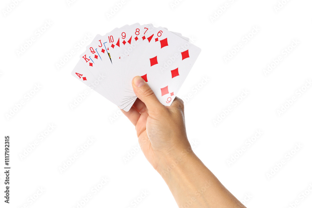 PNG,Playing cards in hand, isolated on white background PNG,Playing cards in hand, isolated on white background