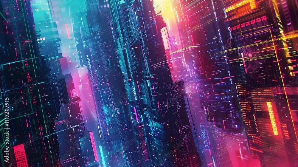 Fototapeta premium Abstract Geometric and Colorful Splashes Collection for Creative Backgrounds