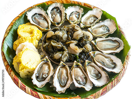 oysters on a plate