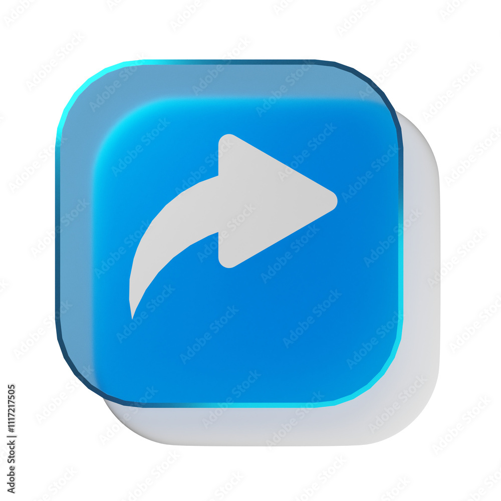 Glassmorphism forward icon Glassmorphism forward icon
