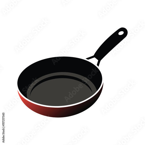 Realistic Frying Pan Illustration for Kitchen and Cooking Projects