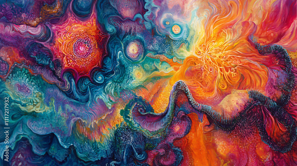 A vibrant tie-dye pattern with swirling colors and designs. A vibrant tie-dye pattern with swirling colors and designs.