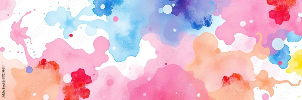 Obraz premium Watercolor splash background with swirling colors, design, pigment
