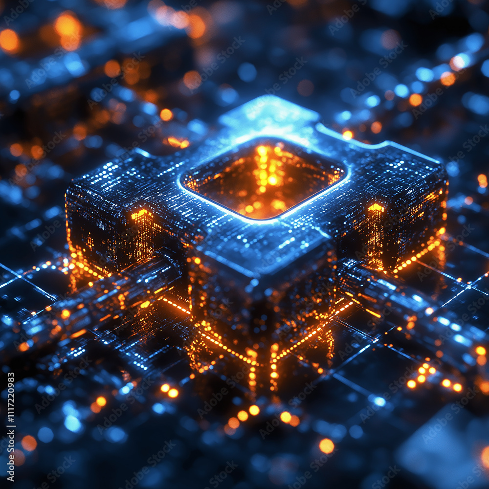 Futuristic digital circuit with glowing elements, showcasing advanced technology and innovation in blockchain and digital payments. vibrant representation of connectivity Futuristic digital circuit with glowing elements, showcasing advanced technology and innovation in blockchain and digital payments. vibrant representation of connectivity