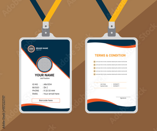 Official Id card design template