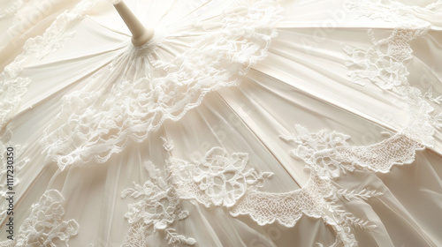 A delicate lace and satin umbrella the luxuri photo