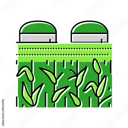 bioenergy farming biomass color icon vector. bioenergy farming biomass sign. isolated symbol illustration