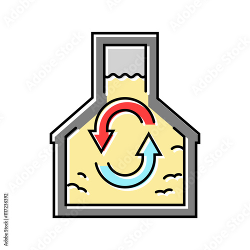 conversion biomass color icon vector. conversion biomass sign. isolated symbol illustration