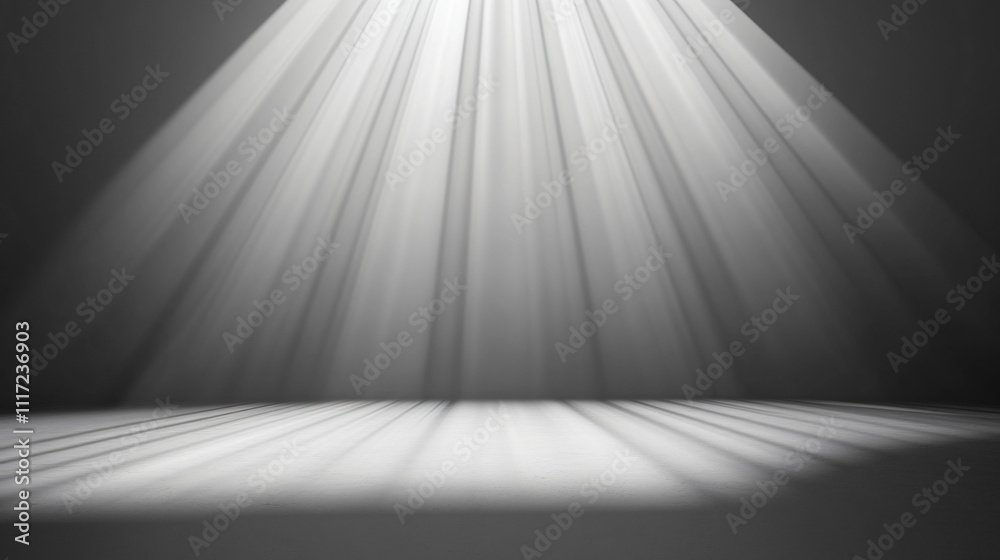 Obraz premium Abstract grayscale light rays with radiant effects and subtle gradients.