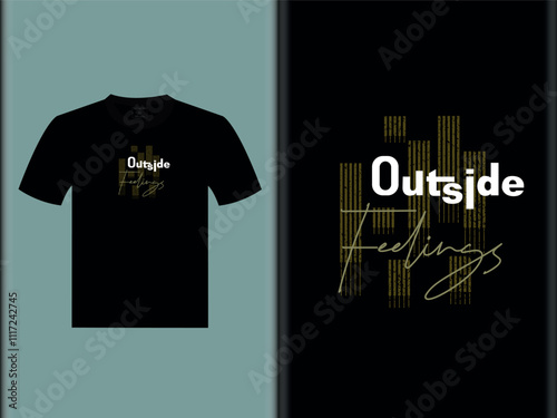 Outside Feelings vector t-shirt design