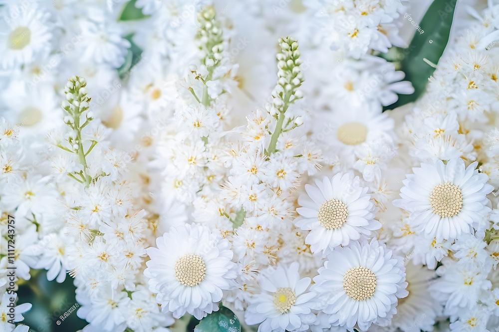 Obraz premium Daisy flowers in a sunny field