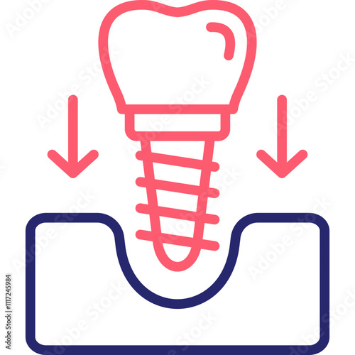 Dental Implant Icon