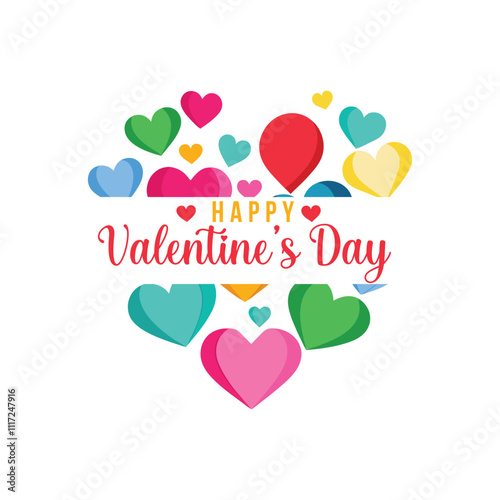 Happy valentine's day in heart