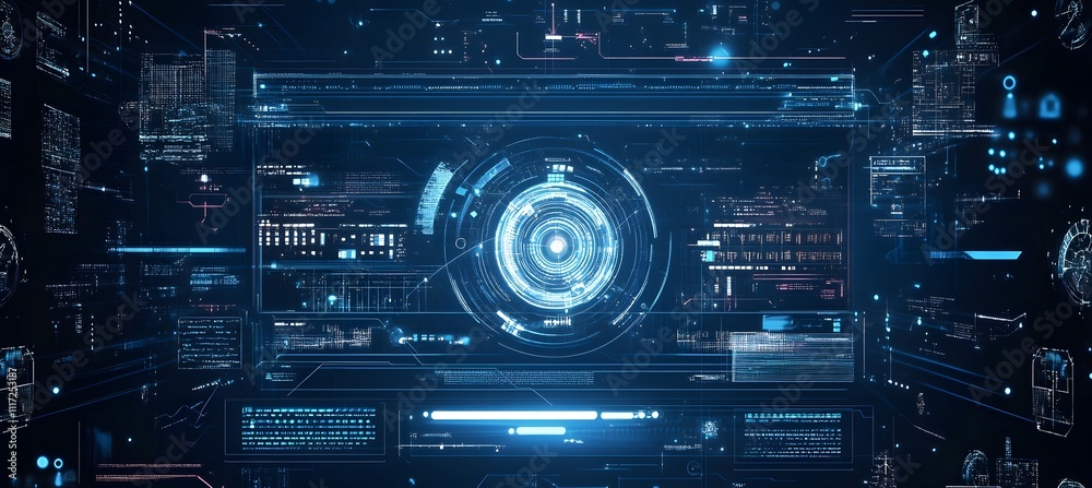 Dark blue background with white futuristic technology and digital connection lines, banner design for website header,
Dark blue background with white futuristic technology and digital connection lines, banner design for website header,