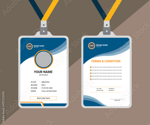 Professional Id card design and company id card business id card template