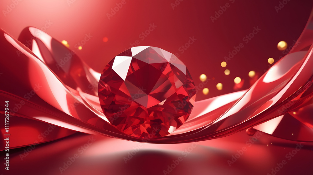 Captivating red gemstone showcase luxurious setting digital art vibrant environment close-up perspective elegance concept Captivating red gemstone showcase luxurious setting digital art vibrant environment close-up perspective elegance concept
