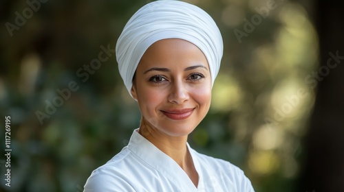 Natural Light Potrait of Woman Muslim