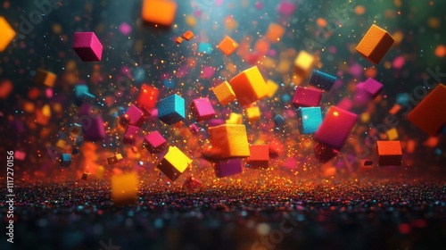 Futuristic Abstract 2D and 3D Design