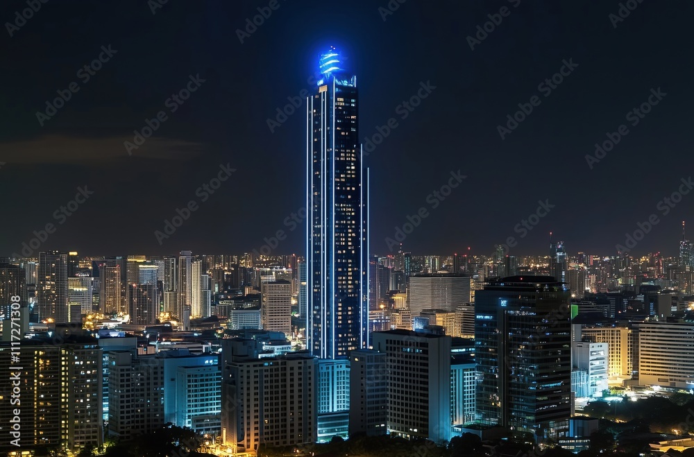 Fototapeta premium refinery at night 