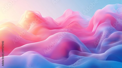 Fluid Vibrant Colour Waves Blending