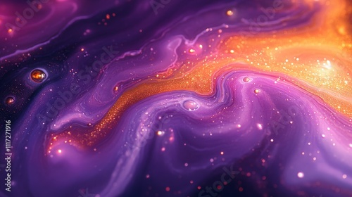 Abstract of Swirling Fluid Art