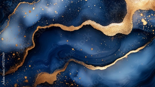 Abstract of Swirling Fluid Art