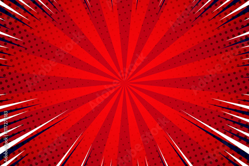 red flat style comic manga wallpaper background