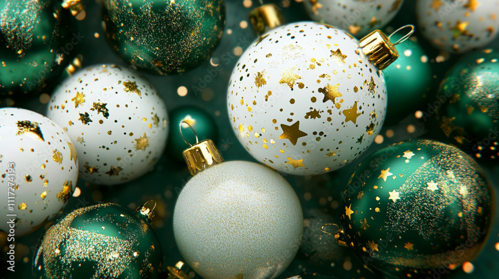 christmas tree decorations, green white christmas ball christmas tree decorations, green white christmas ball