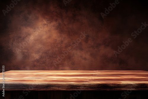 Rustic Wooden Table Display Background