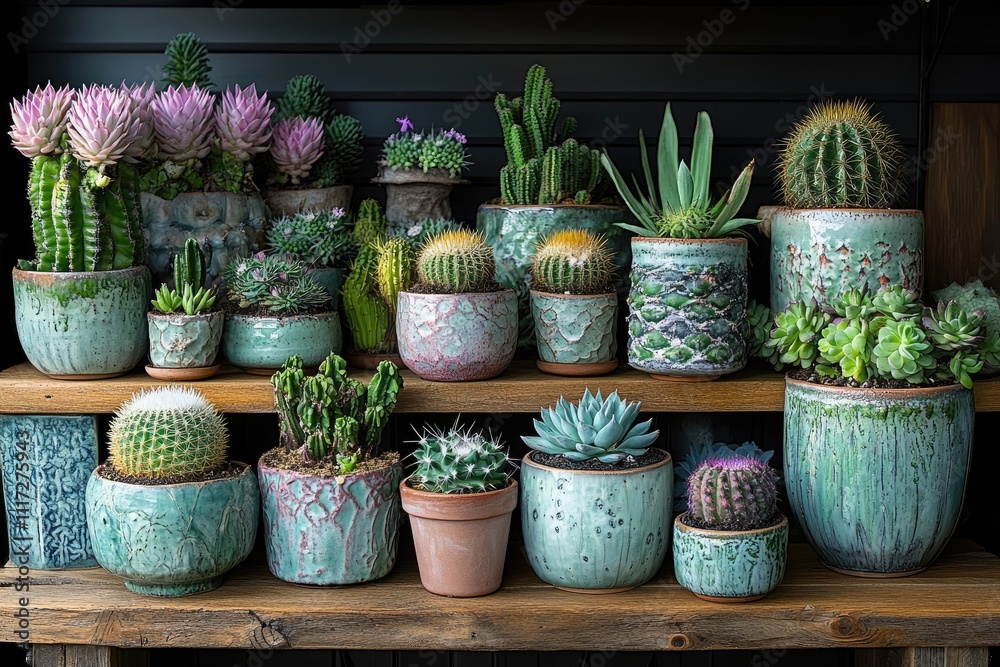 Various succulents and cacti in pots. This image is perfect for creating a visually appealing and natural feel for your website or blog. Various succulents and cacti in pots. This image is perfect for creating a visually appealing and natural feel for your website or blog.
