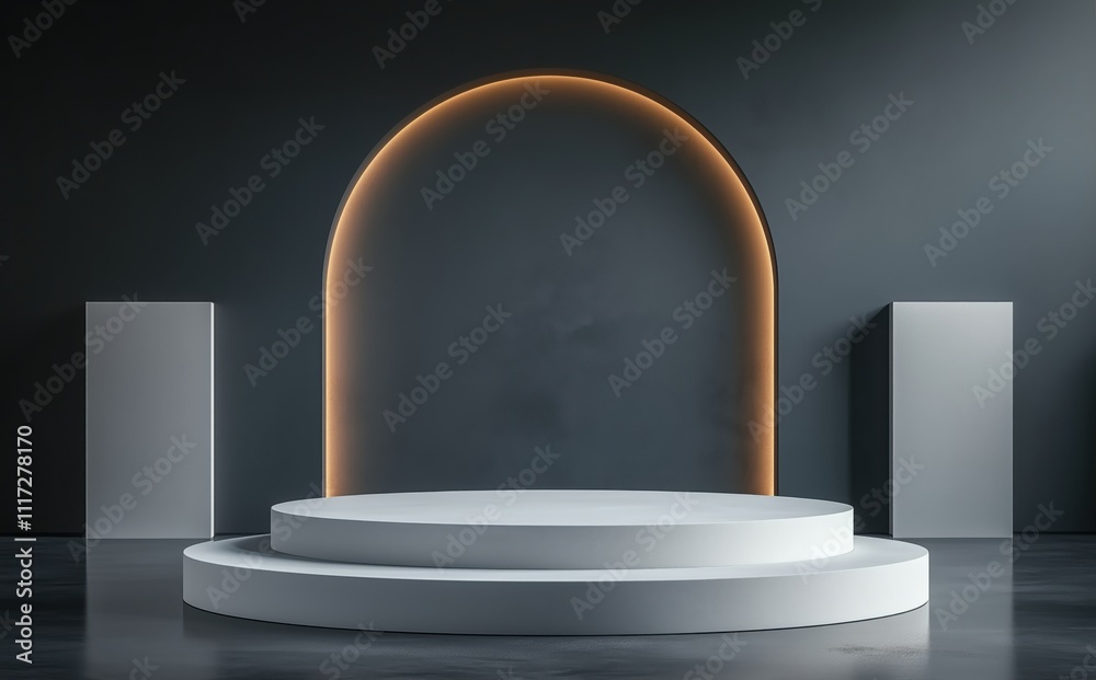 Fototapeta premium stage with spotlight 