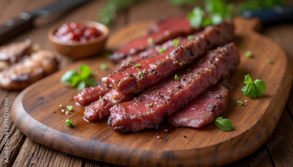 Savory Biltong: Traditional South African Dried Meat Snack Savory Biltong: Traditional South African Dried Meat Snack