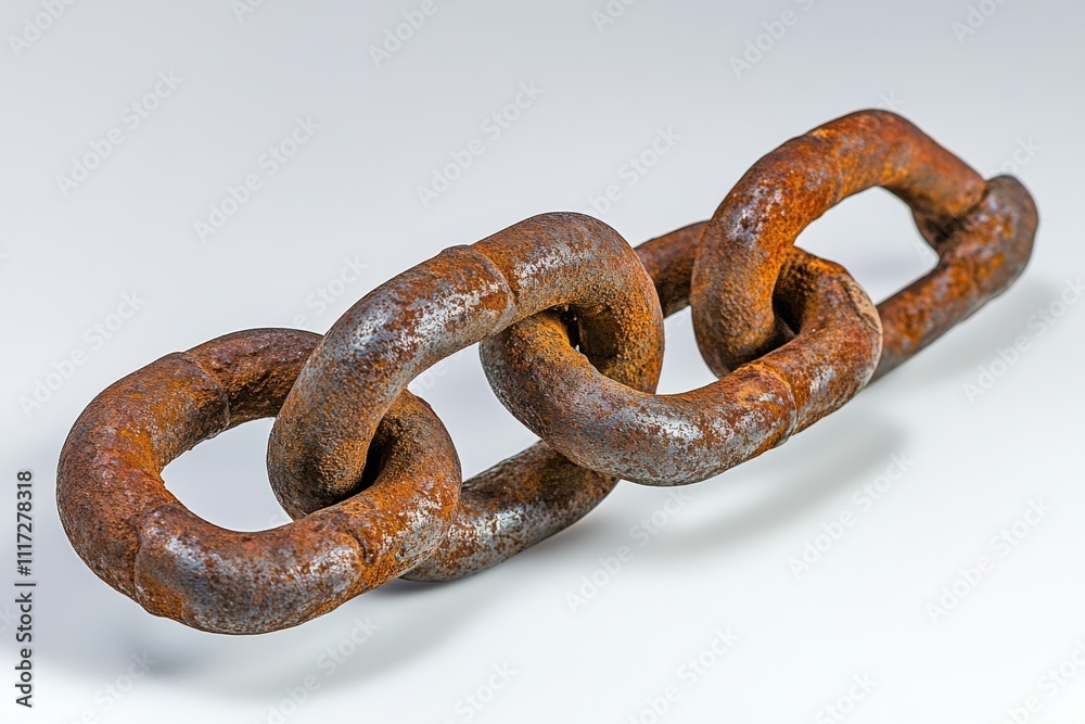 Rusty Chain Symbolizing Freedom and Disconnection Rusty Chain Symbolizing Freedom and Disconnection