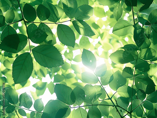 Green Leaves Backgroud Illustration
