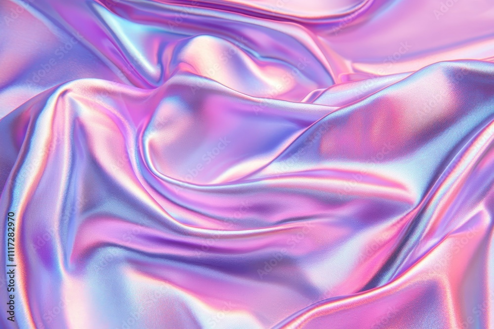 A close-up of iridescent, flowing fabric in pastel colors, showcasing texture and light reflection. A close-up of iridescent, flowing fabric in pastel colors, showcasing texture and light reflection.