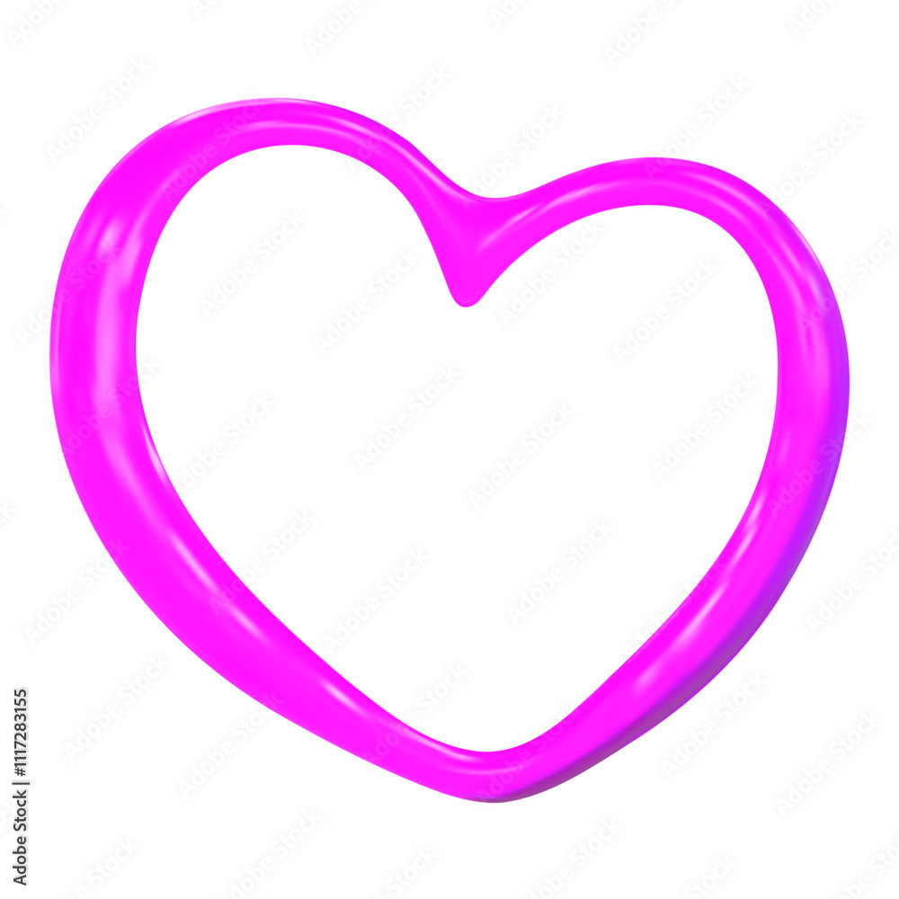 3D heart hologram gradient. 3d y2k chrome metal heart. Render vector holographic 3D heart hologram gradient. 3d y2k chrome metal heart. Render vector holographic