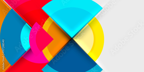 Target circle geometric abstract shapes. Vector Illustration For Wallpaper, Banner, Background, Card, Book Illustration, landing page