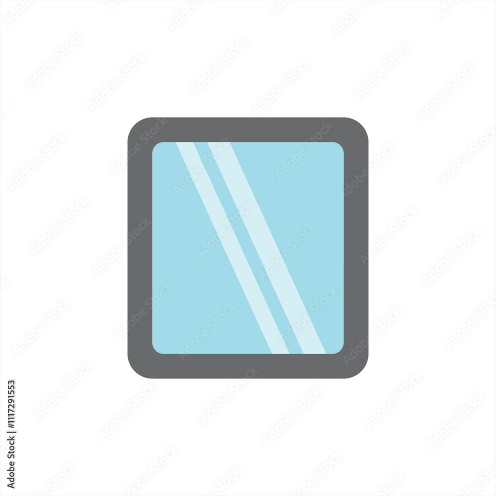 Mirror icon vector basic design simple and modern Mirror icon vector basic design simple and modern