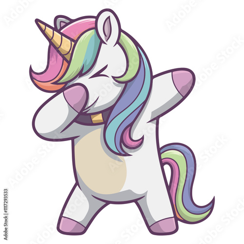 Dabbing Cute Unicorn For Christmas
