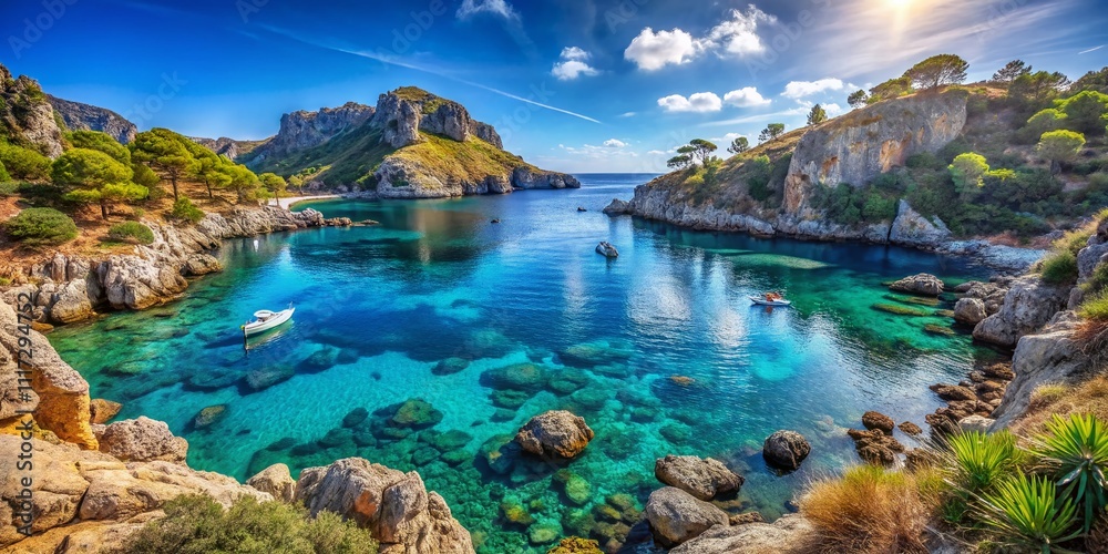 Fototapeta premium Anthony Quinn Bay Coastal Retreat - Surreal Landscape