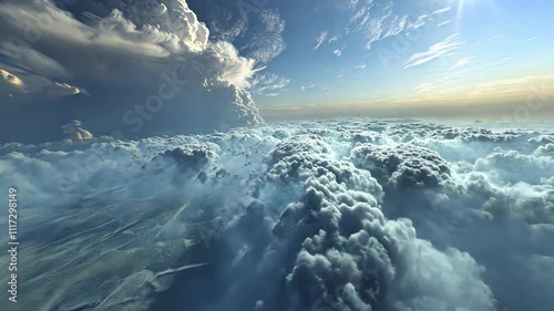Interactive 3D visualization of unusual cloud formations, offering a virtual exploration of rare atmospheric phenomena