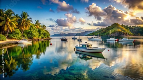 Fiji Tavauni Island Paradise Anchorage - Calm Seas photo