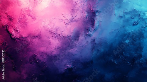 A vibrant gradient shifting from deep electric blue to bright neon pink, textured with glitch-like noise and faint glowing edges, evoking a high-tech cyber vibe, ultra hd digital design. --ar 16:9